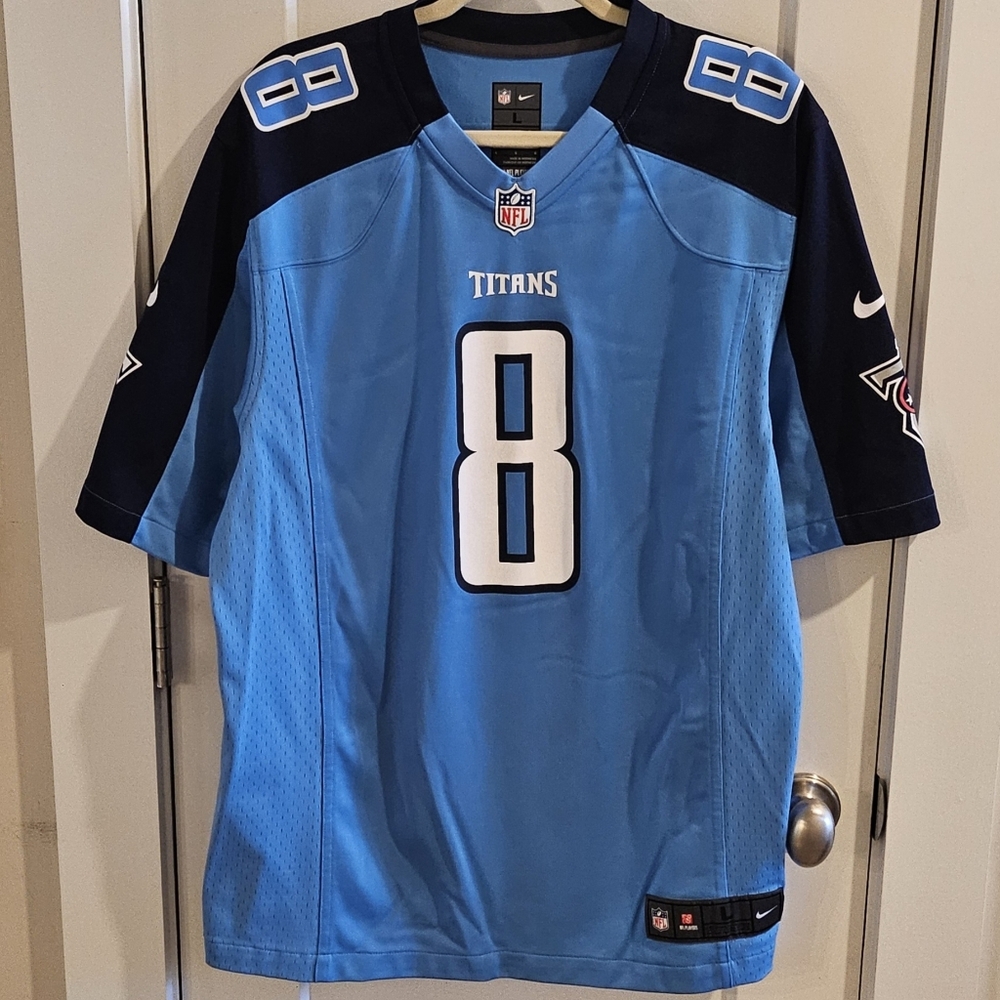 Nike On Field Tennessee Titans Home Football Jersey - #8 Marcus Mariota - Large